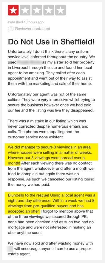 online estate agent review